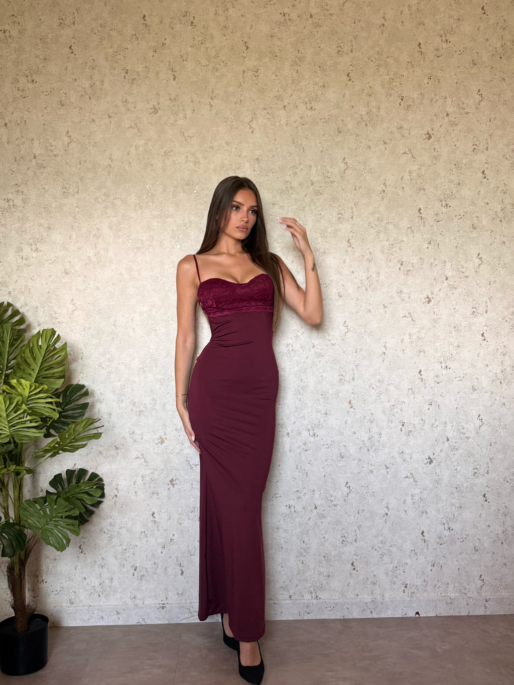 Abito Michela bordeaux