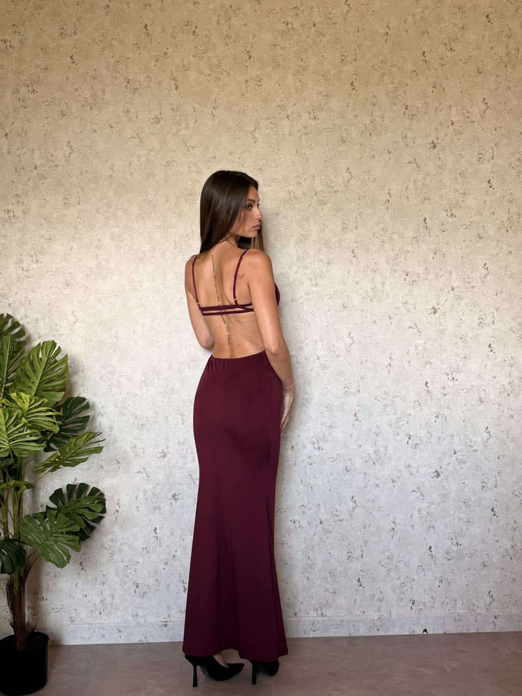 Abito Michela bordeaux