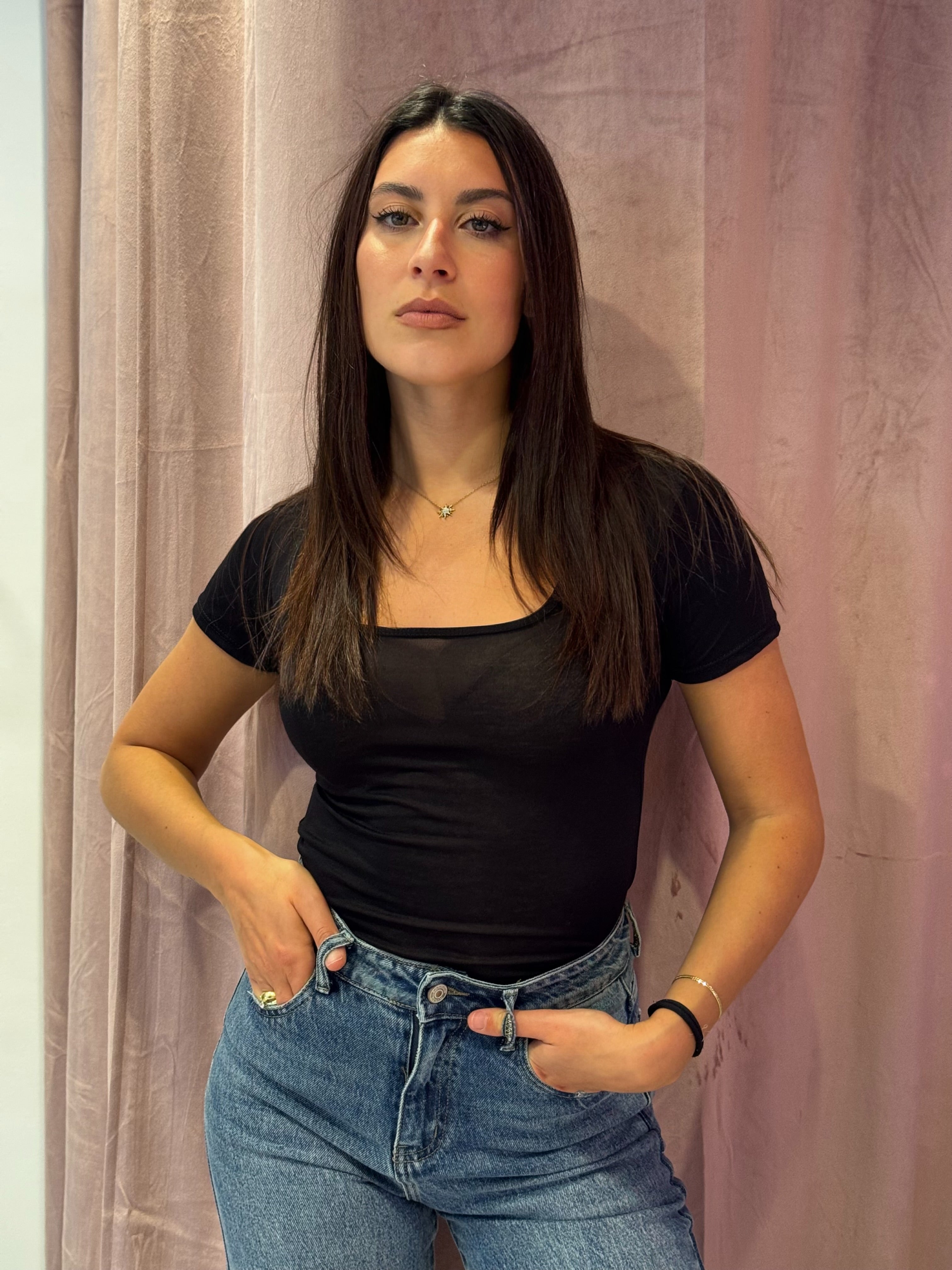 Body salva look nero