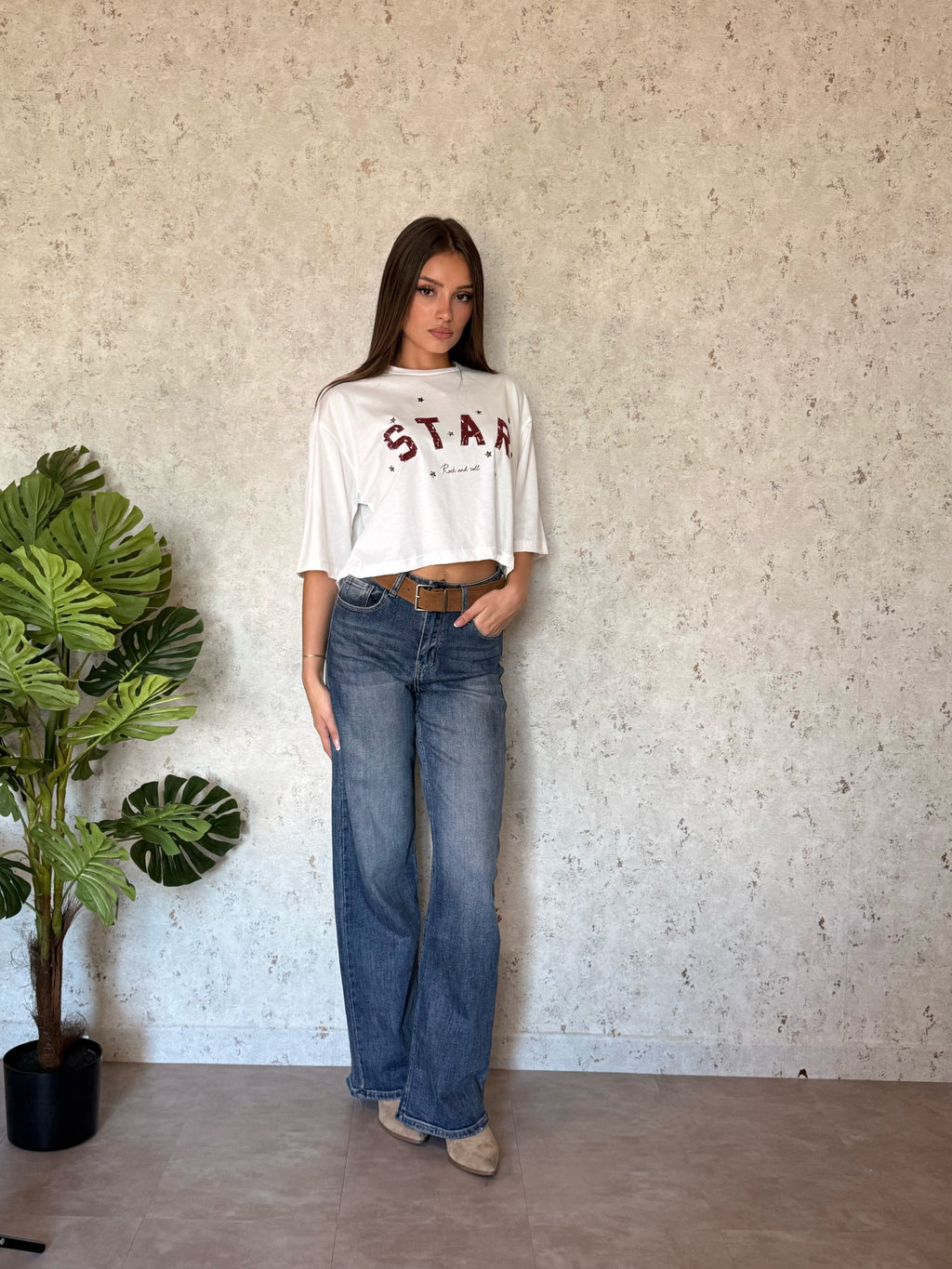Maglia crop star