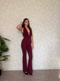 Tutina romantica bordeaux