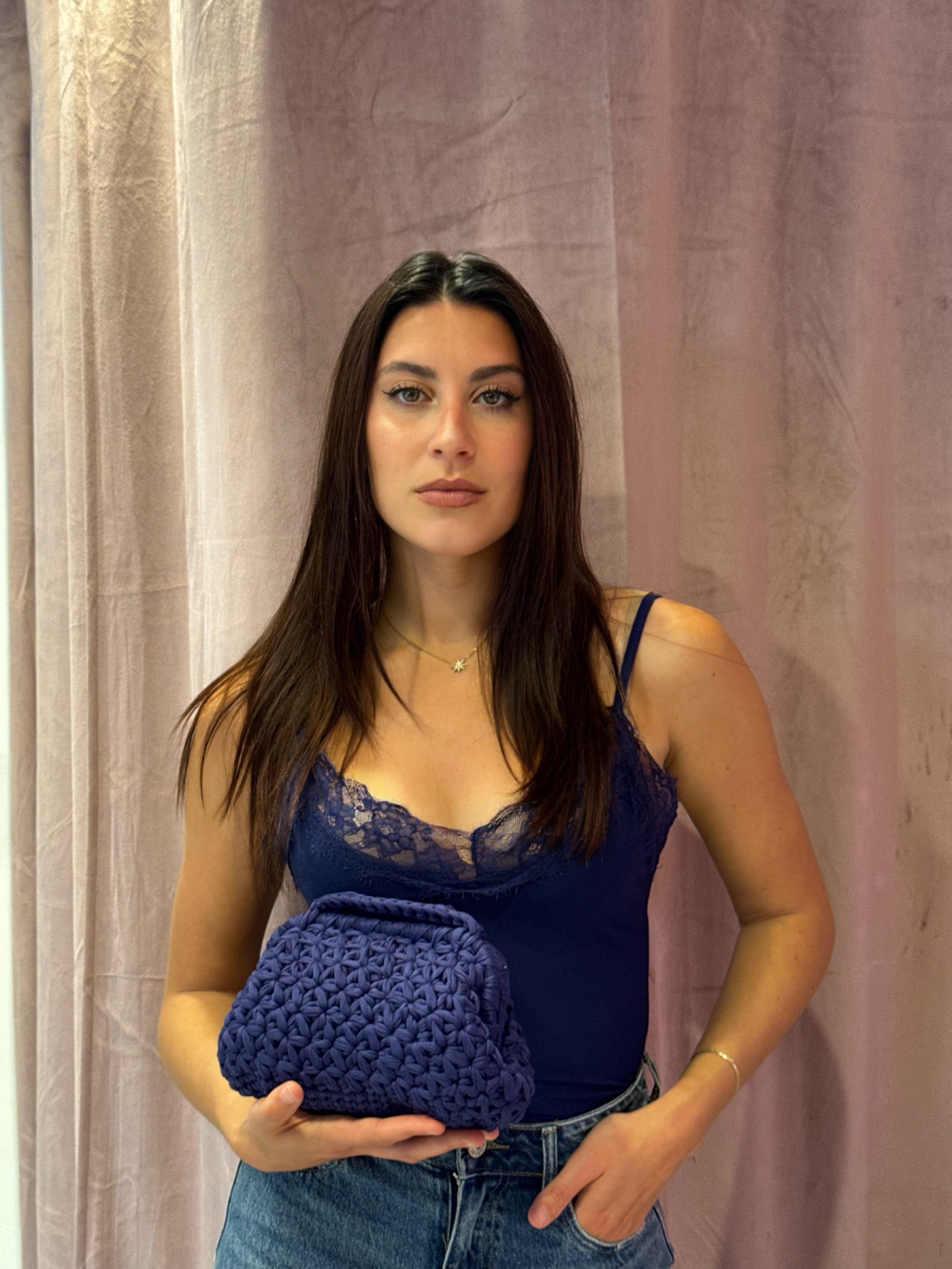 Body pizzo variante blu