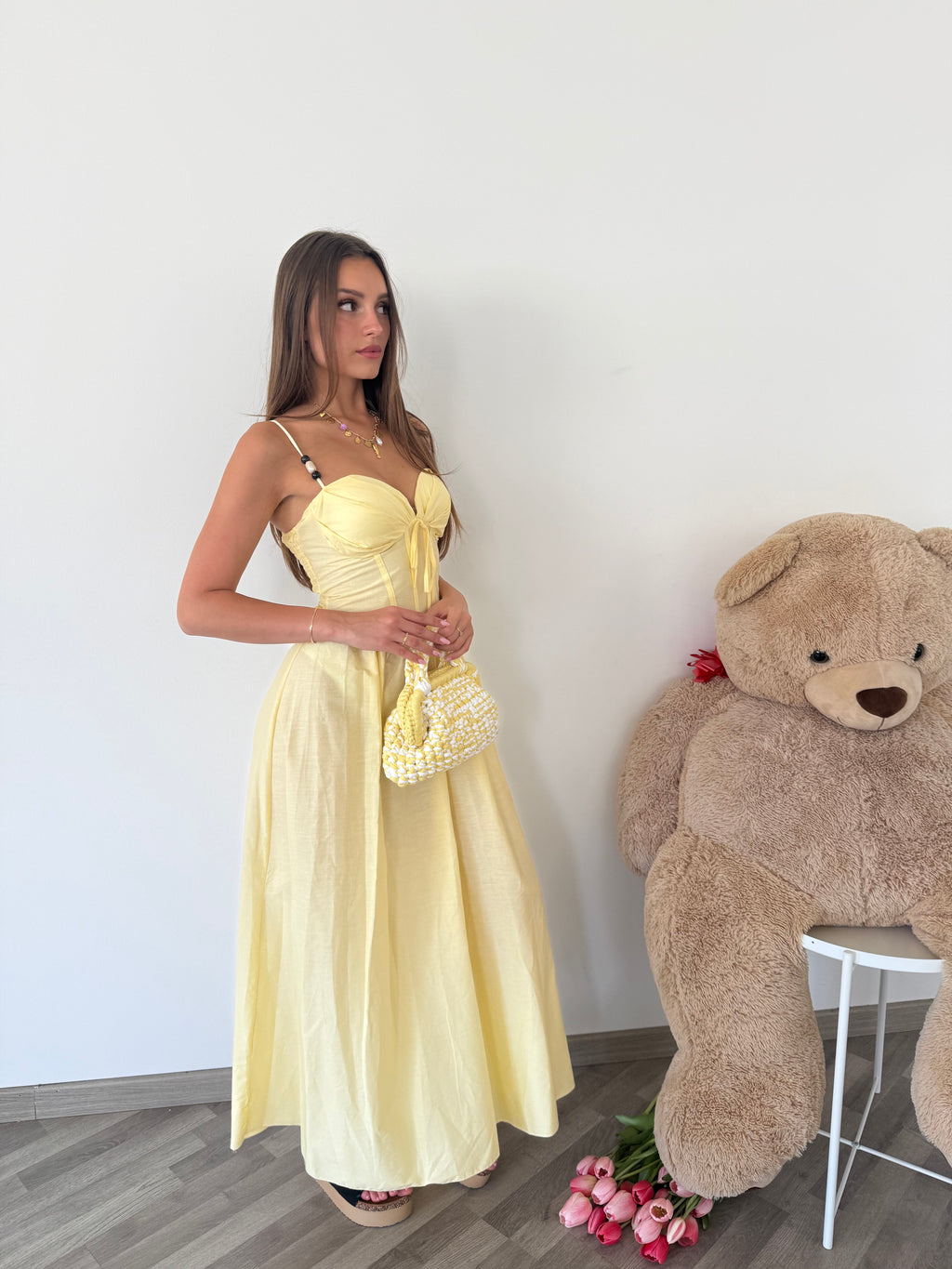 Abito margherita giallo