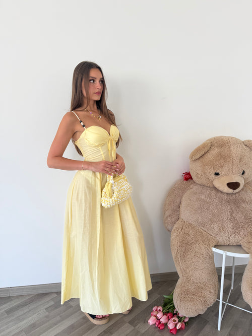 Abito margherita giallo