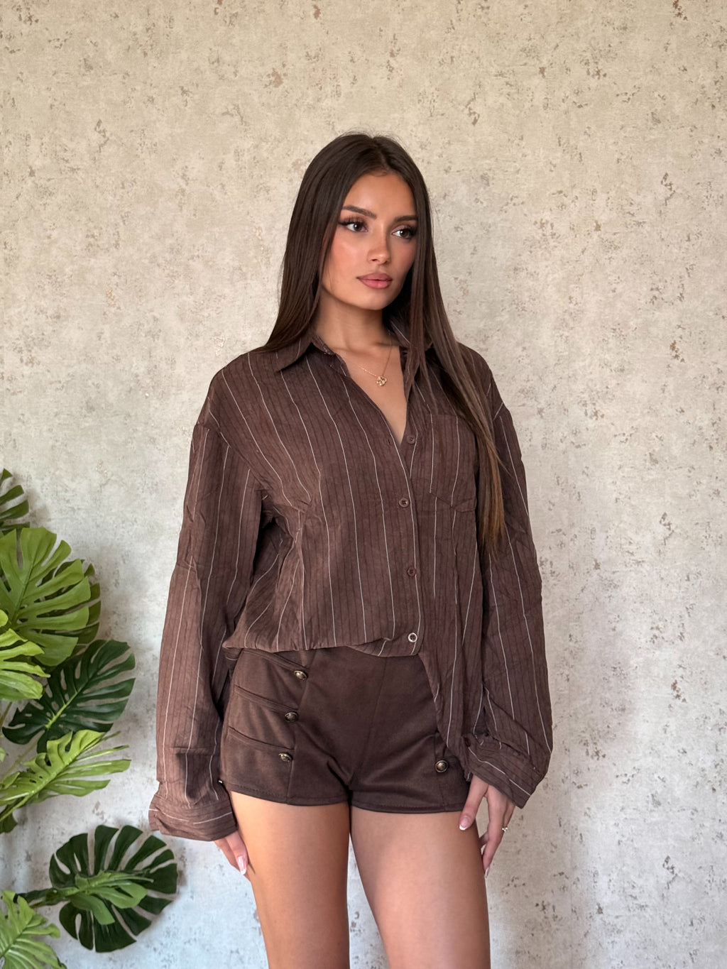 Camicia Olivia brown