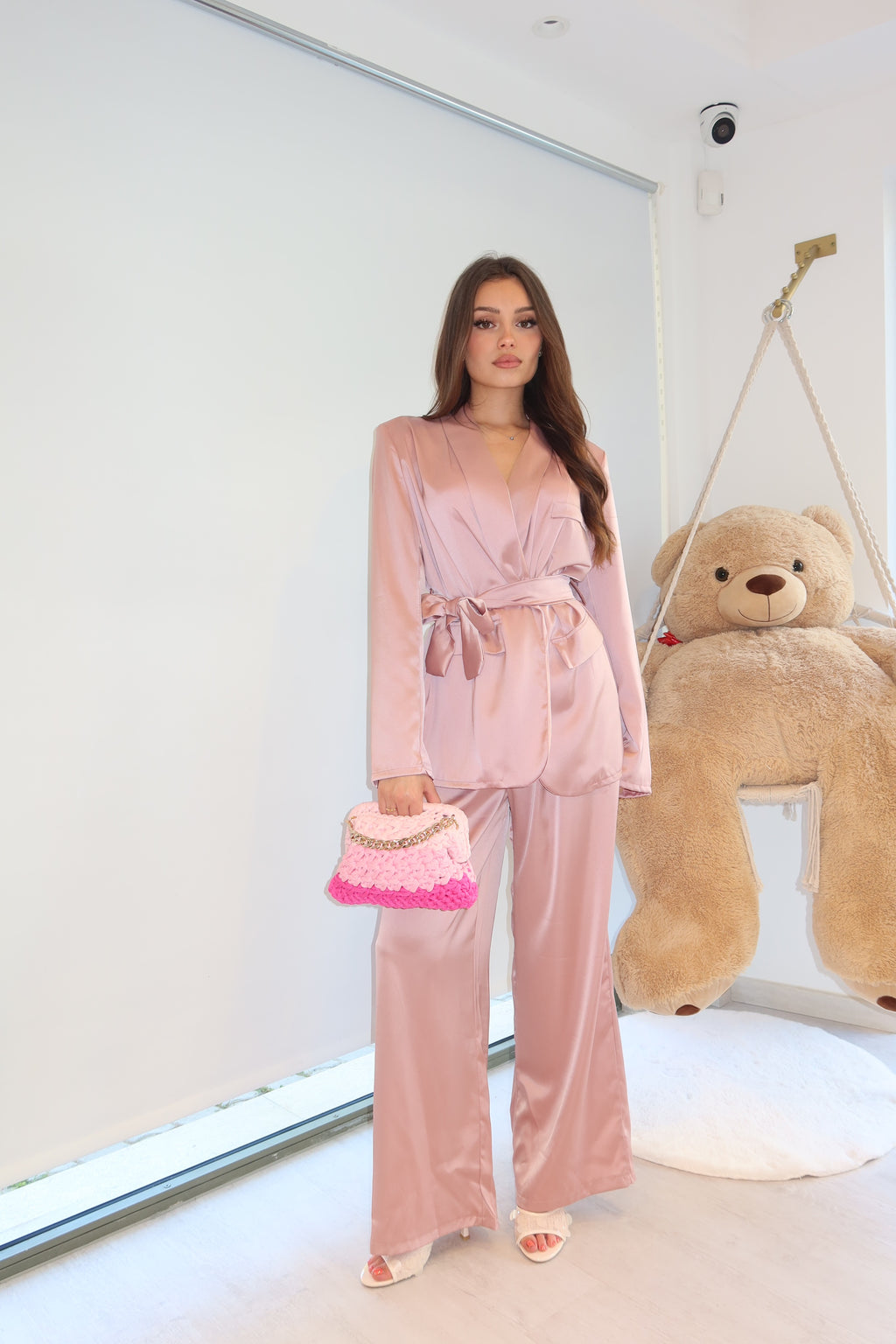 Coordinato tailleur rosa