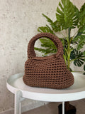 Borsa clutch marrone