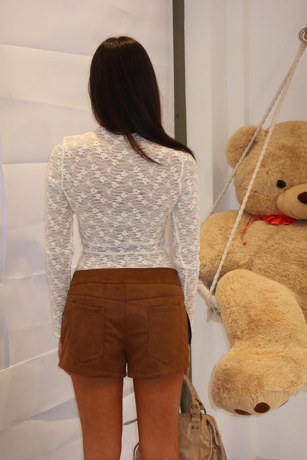 Pantaloncini in camoscio