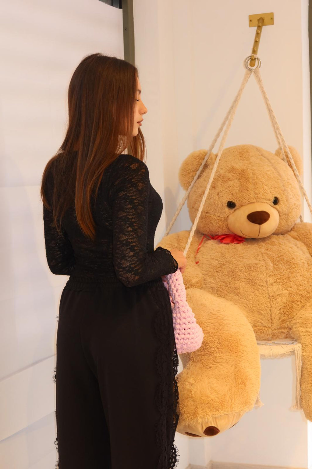 Body in pizzo floreale