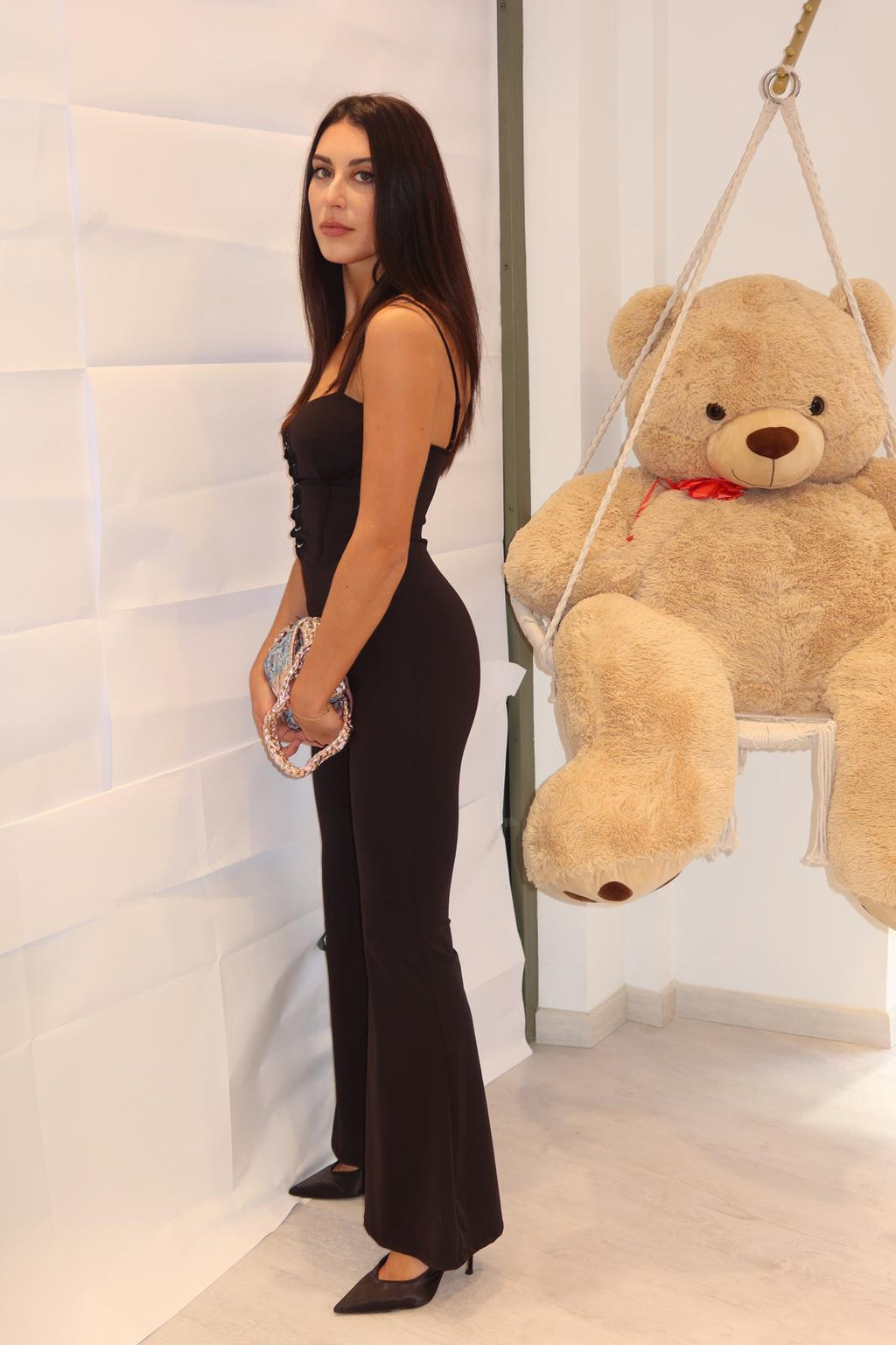 Tutina elasticizzata, con pantalone