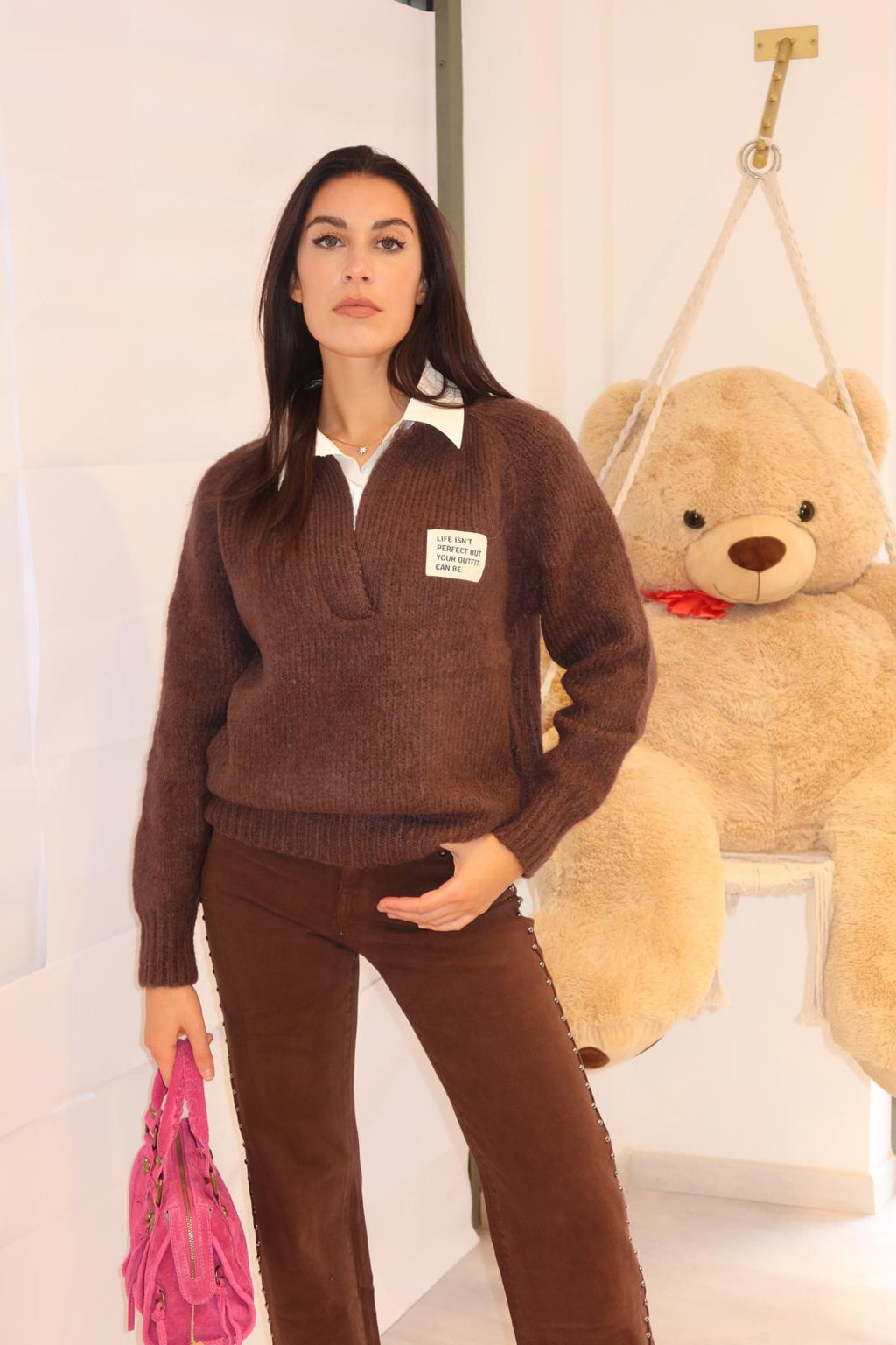 Maglioncino con camicetta