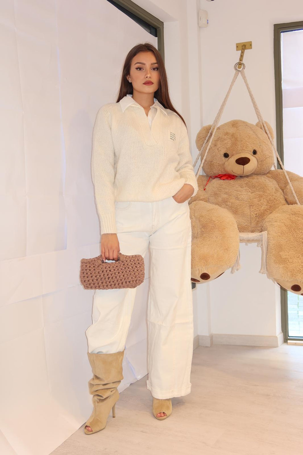 Maglioncino con camicetta