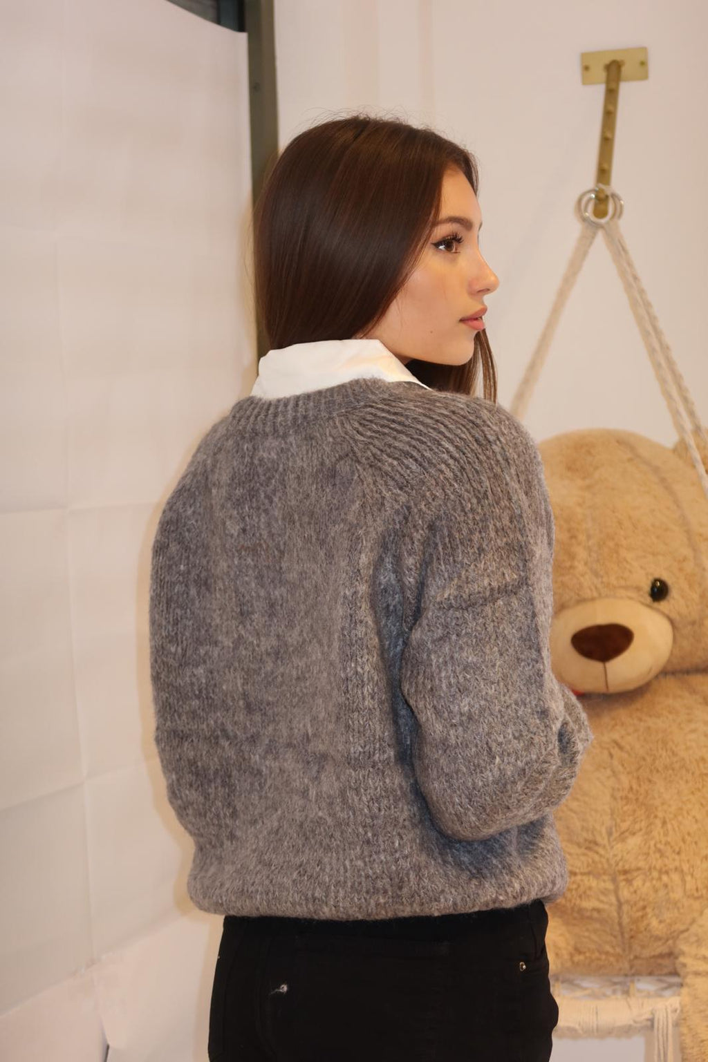 Maglioncino con camicetta